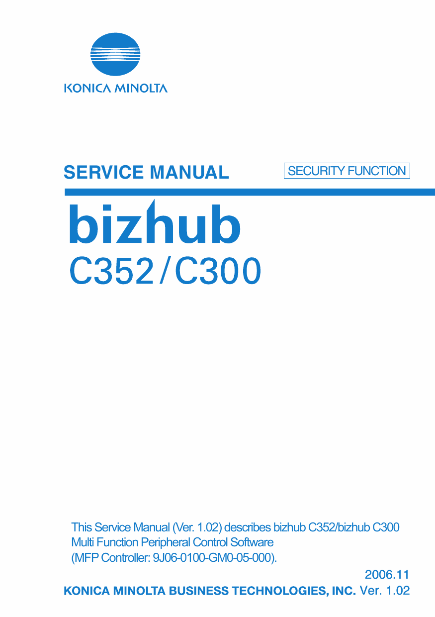 Konica-Minolta bizhub C300 C352 SECURITY-FUNCTION Service Manual-1